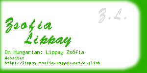 zsofia lippay business card